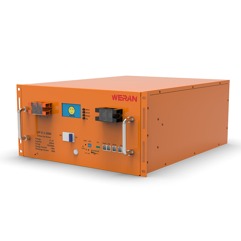 WERAN WRL-48200RO 51,2 V 200 Ah LiFePO4 rack akkumulátor (10,24 kWh) – 8000 ciklus, nagy áramerősség, moduláris napelemes tároló