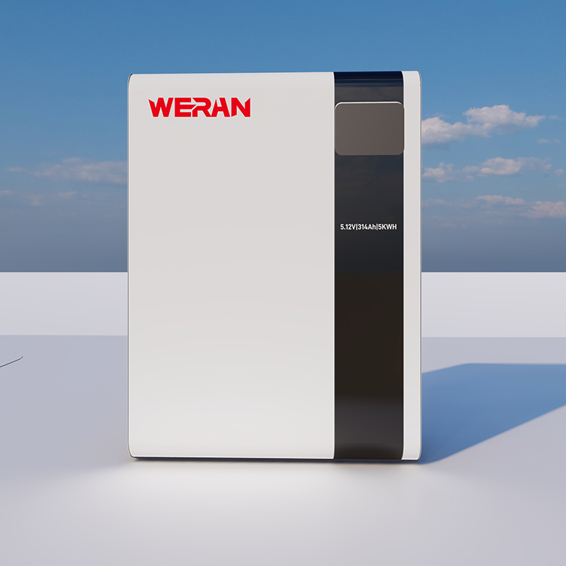 WERAN 51.2V 100Ah 5.12kWh falra szerelhető LiFePO4 akkumulátor lakossági napenergia tároláshoz